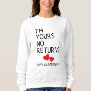 Love Valentine's Day Cute Couples Heart Funny Gift Sweatshirt