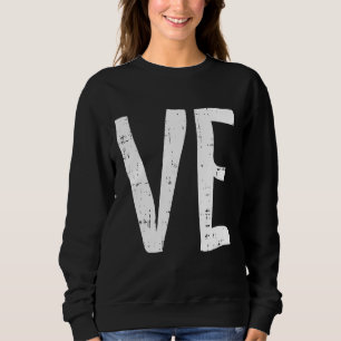 Love Valentines Day Cute V Day Pajama Matching Cou Sweatshirt