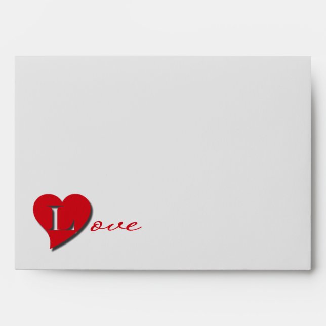 Love.  Valentine's Day Envelope (Front)
