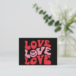 Love Valentine's Day Groovy Funny Holiday  Card