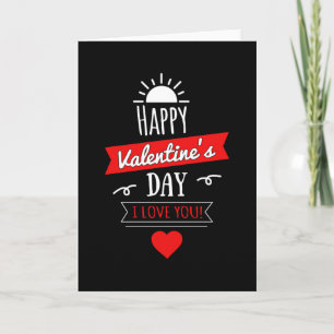 Love Valentine's Day Heart Couples Funny Gift Idea Card