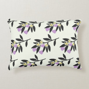 Love Valentine's Day Hearts Branch Flowers Pattern Accent Pillow