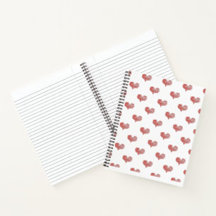 Love Valentine's Day Red Heart Sketch Notebook