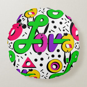 Love, Valentine's day Round Pillow