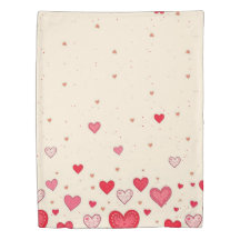Love, Valentines, Hearts - Duvet Cover