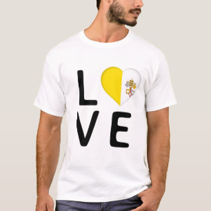 Love - Vatican City Flag T-Shirt