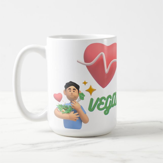 love vegan coffee mug (Left)