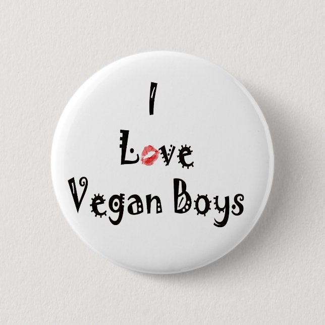 Love Vegans Button (Front)
