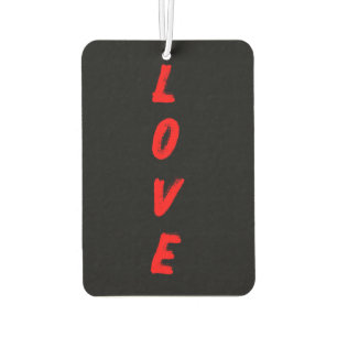 LOVE Vertical Typography Air Freshener