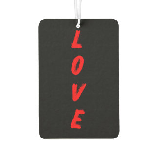 LOVE Vertical Typography Air Freshener