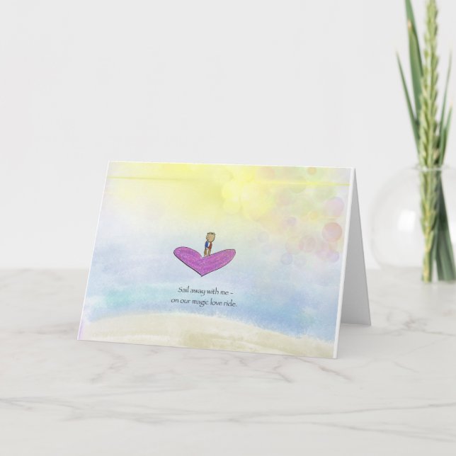 Love "viens avec moi" carte (Devant)