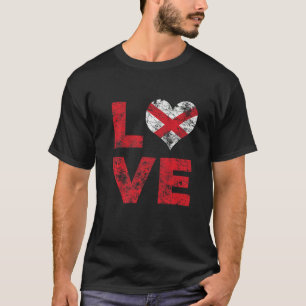 Love Vintage Alabama State Flag   T-Shirt