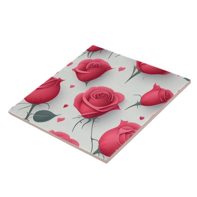 Love Vintage Modern Rose Collection Tile (Side)