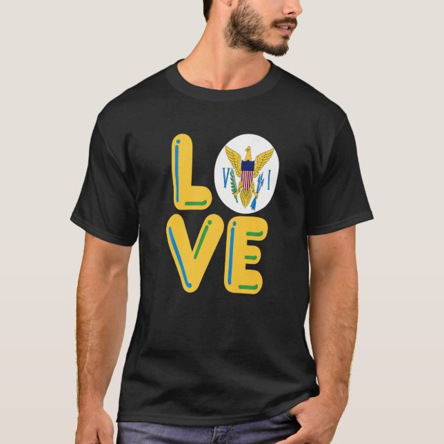 LOVE  Virgin Islands T-Shirt (Front)