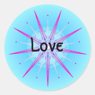 Love (Virtue sticker) Classic Round Sticker
