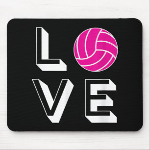Love Volleyball Girls Birthday Gift Graphic Mouse Pad