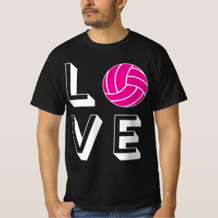 Love Volleyball Girls Birthday Gift Graphic T-Shirt