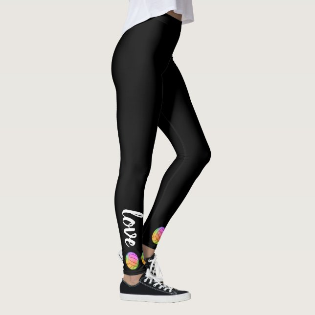Love Volleyball  Leggings (Right)
