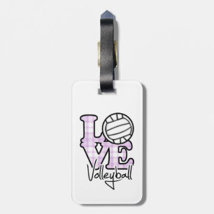 Love Volleyball Luggage Tag