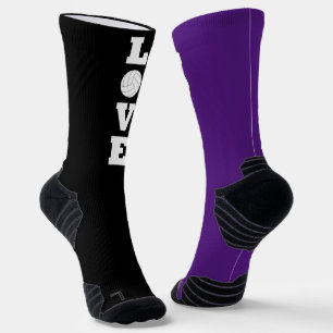 LOVE Volleyball Player Custom Team Colours Sports Socks