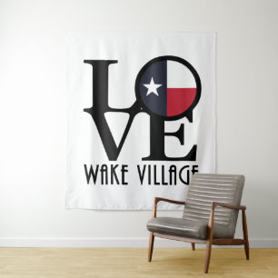 LOVE Wake Village Texas Tapestry