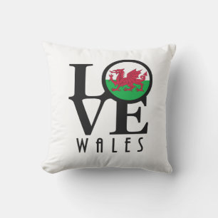 LOVE Wales Outdoor Pillow