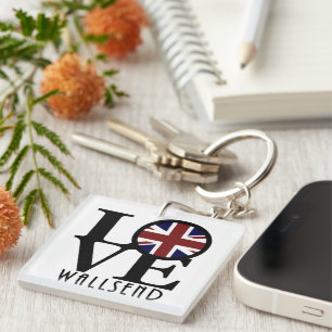 LOVE Wallsend England Keychain