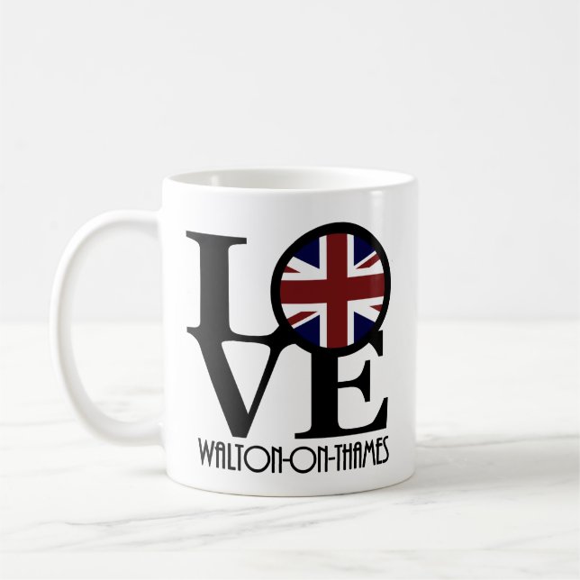 LOVE Walton-On-Thames 11oz Coffee Mug (Left)