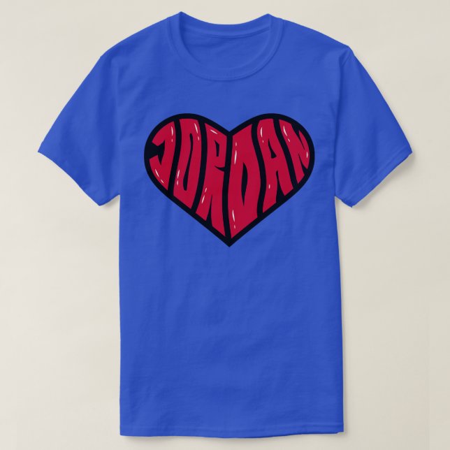 Love warp text jordan T-Shirt (Design Front)