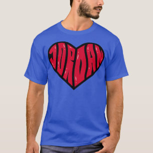 Love warp text jordan T-Shirt