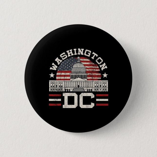 Love Washington Dc Usa Gift Design Idea  2 Inch Round Button (Front)