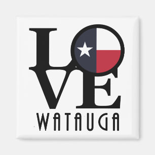 LOVE Watauga TX Magnet