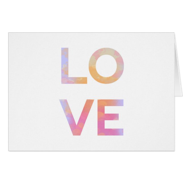 Love, watercolor (Front Horizontal)