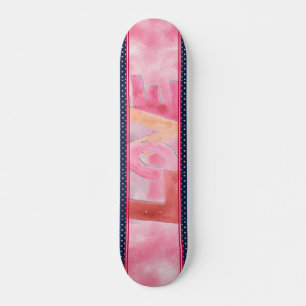 Love:WaterColor Skateboard