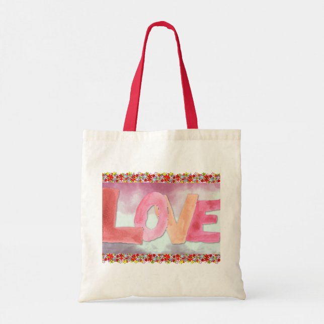 Love:WaterColor Tote Bag (Back)