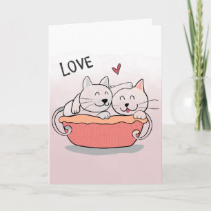 Love Watercolor Valentine's Card Dutch Treat