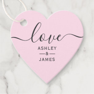 Love Wedding Favour Tag, Heart Wedding Gift Tag