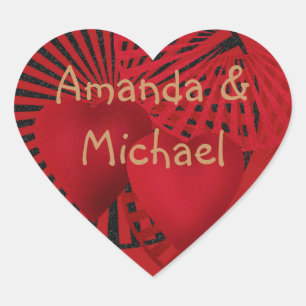Love ,Wedding Heart Sticker