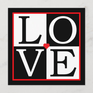 LOVE Wedding Invitation