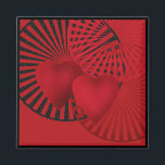 Love . Wedding  Magnet<br><div class="desc">Love . Wedding ,  red ,  2 hearts ,  red and black ,  gift ,  greeting ,  abstract ,  love ,  Valentine's day</div>