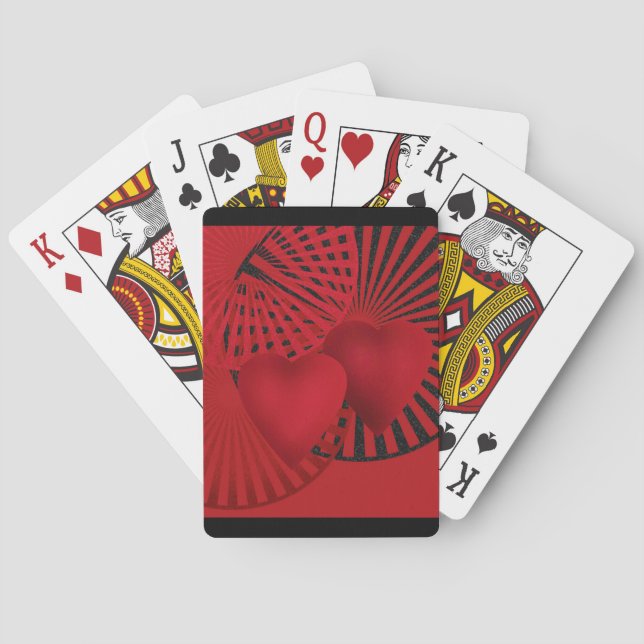 Love . Wedding  Playing Cards (Back)