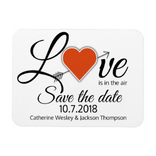 Love Wedding Save The Date Magnet