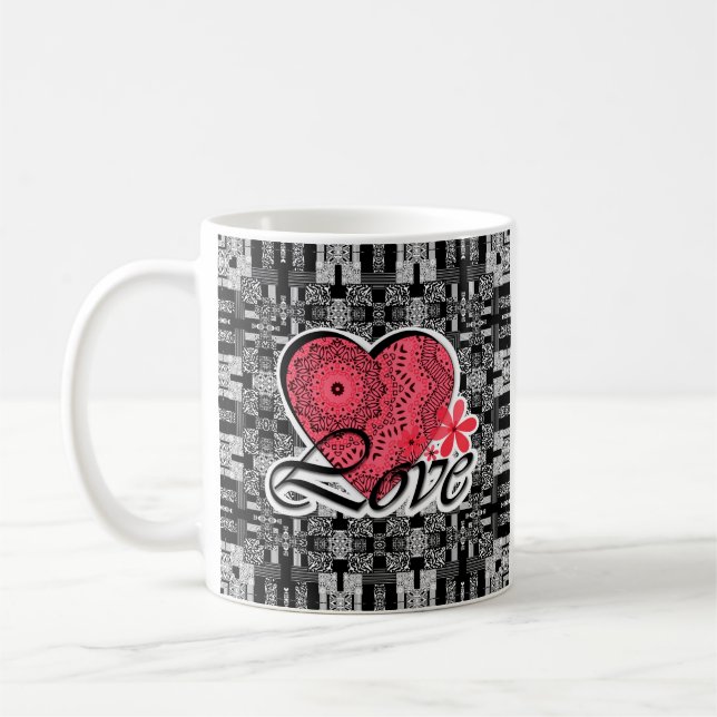 Love , wedding , Valentine's day , heart Coffee Mug (Left)