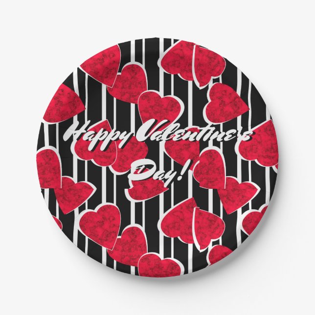Love, wedding, Valentine's day Paper Plate (Front)