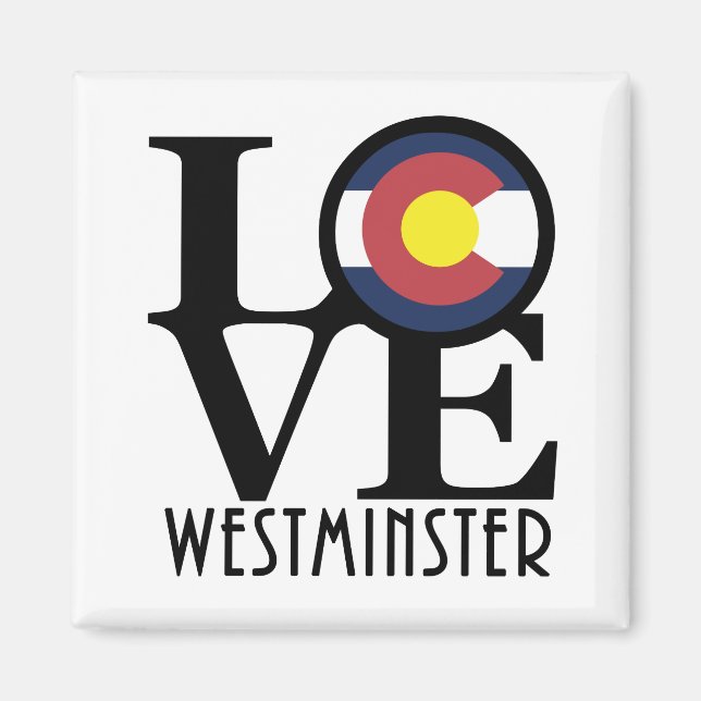 LOVE Westminster Colorado Magnet (Front)