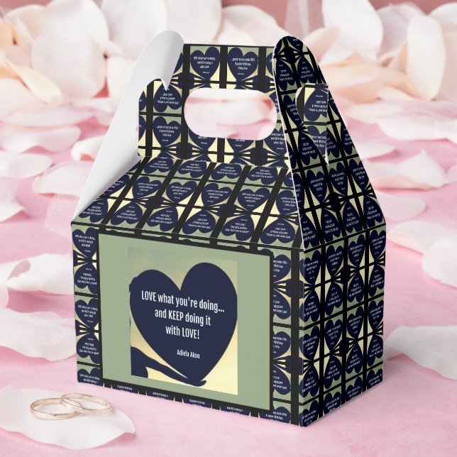 LOVE What You're Doing Favour Boxes by Adiela Akoo (Wedding)