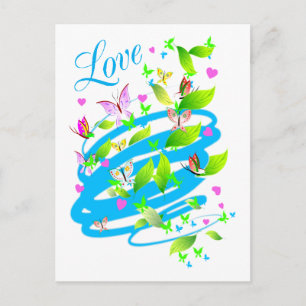 LOVE WHIRLWIND POSTCARD
