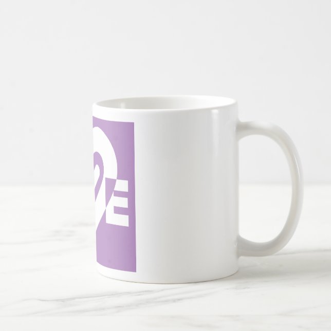 Love White and Purple Coffee Mug (Right)