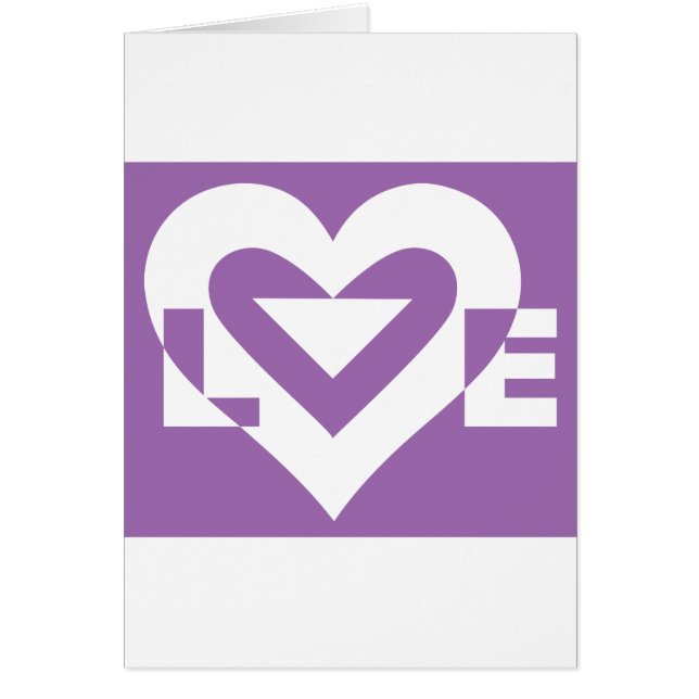 Love White on Purple (Front)