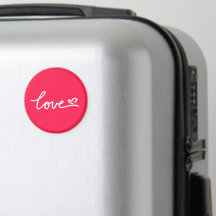 Love white text on pink